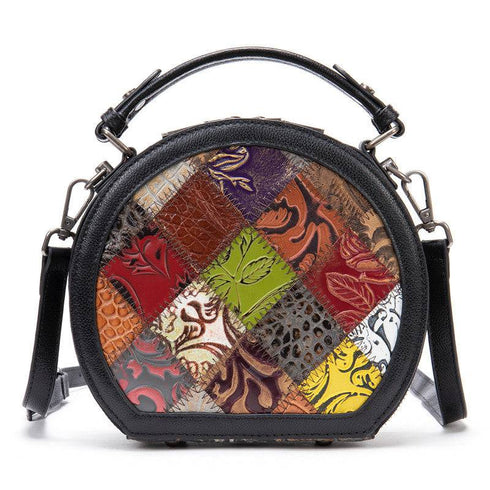 Genuine Leather Mini Handbag Retro Single Shoulder